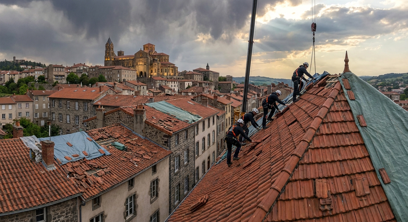 Tempête au Puy-en-Velay : Urgence Couvreur Locale
