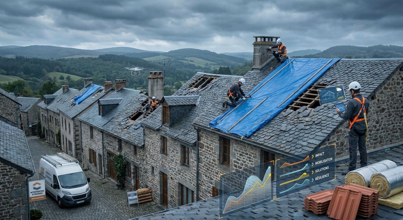 Yssingeaux : Tempête Récente, l'Urgence sur les Toitures
